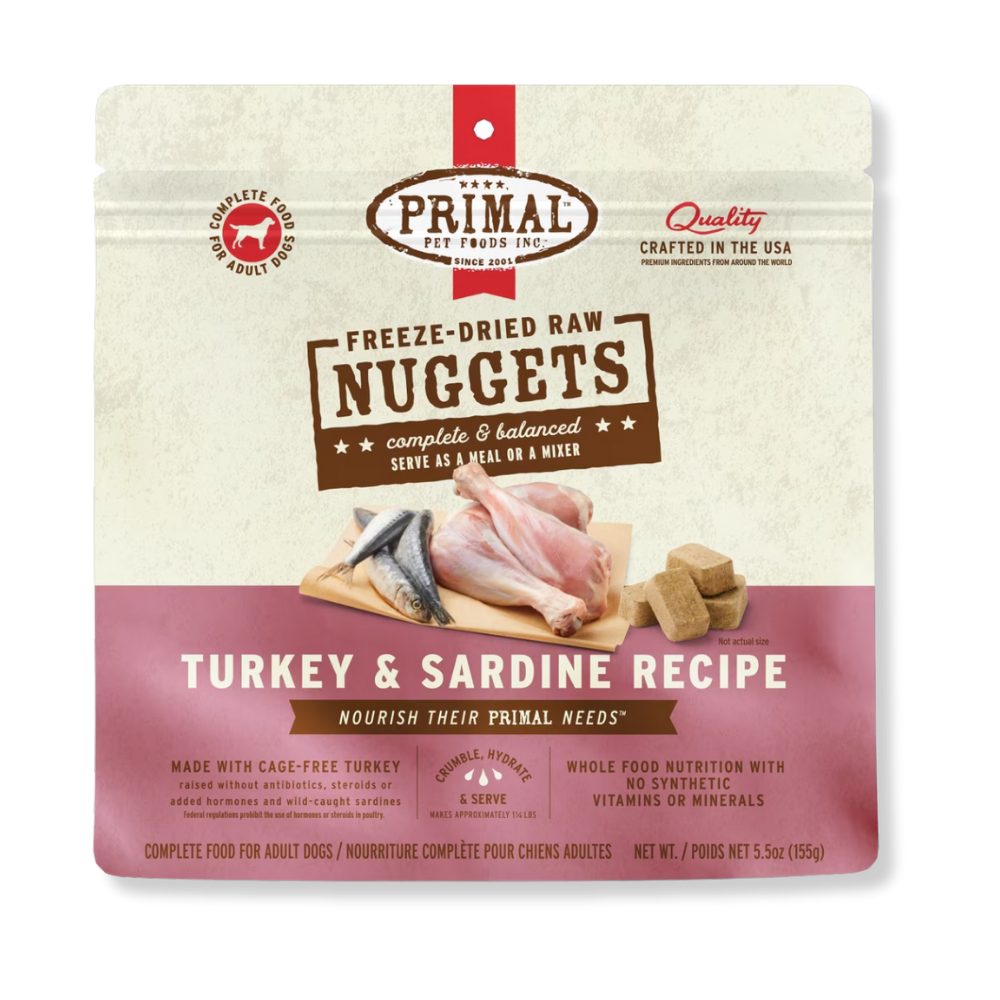 Primal Pet Foods Freeze Dried Turkey Sardine