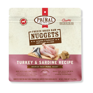 Primal Pet Foods Freeze Dried Turkey Sardine
