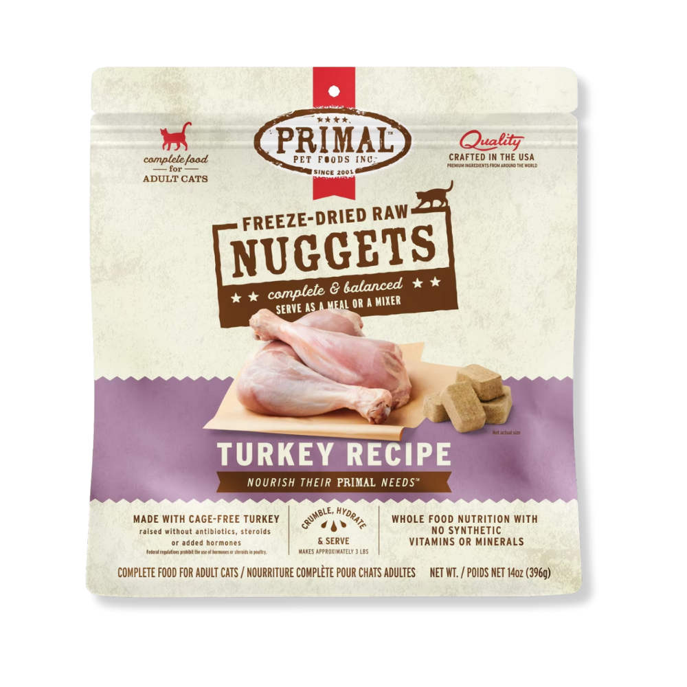 Primal Pet Foods Freeze Dried Turkey for Cats