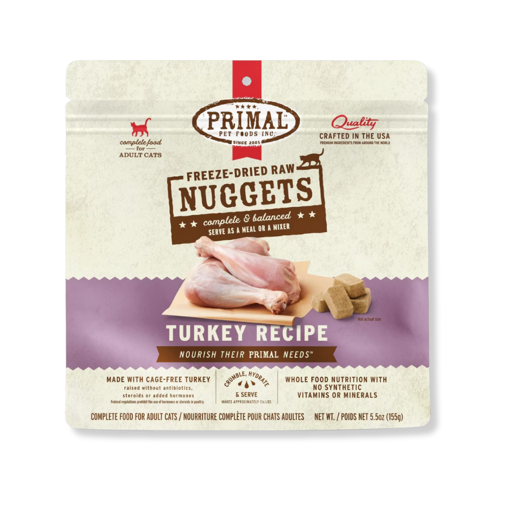 Primal Pet Foods Freeze Dried Turkey for Cats