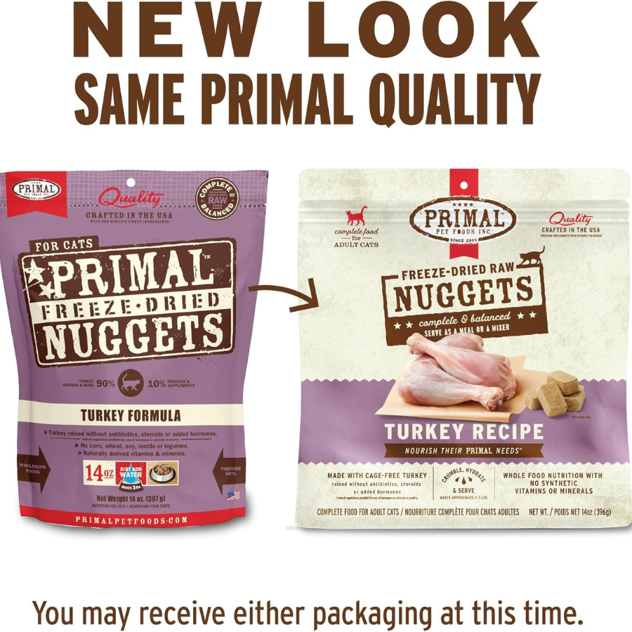 Primal Pet Foods Freeze Dried Turkey for Cats