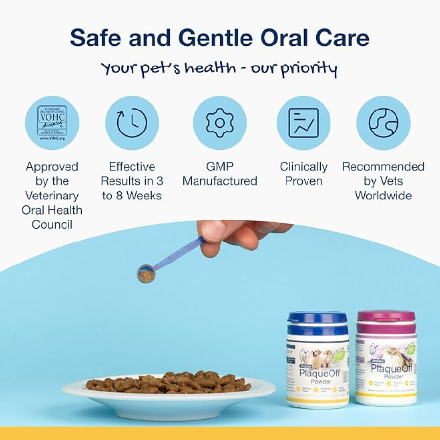 Prodeen ProDen PlaqueOff Dental Powder for Cats - Cat Dental Care