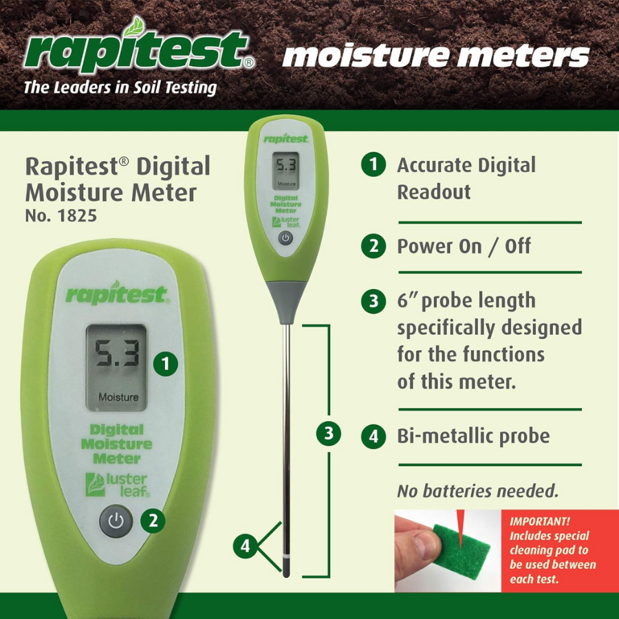 Luster Leaf Rapitest Digital Moisture Meter