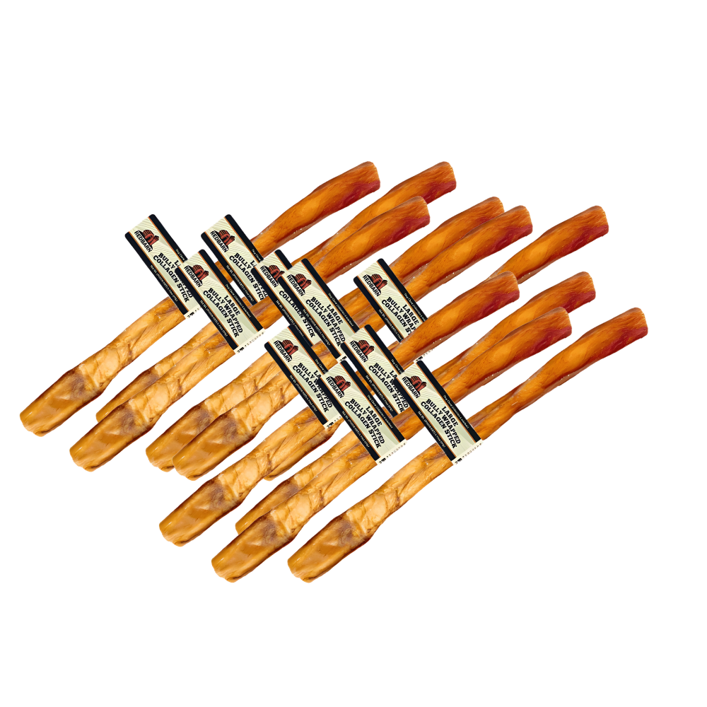 RedBarn Bully Wrapped Collagen Sticks - Large (Approx. 12")