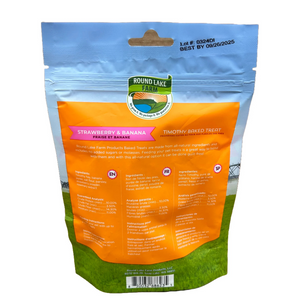 Round Lake Farm Timothy Strawberry and Banana Treats - 3 oz