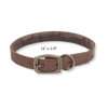 Rustic Leather Town Collar Brown