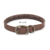 Rustic Leather Town Collar Brown