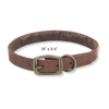 Rustic Leather Town Collar Brown