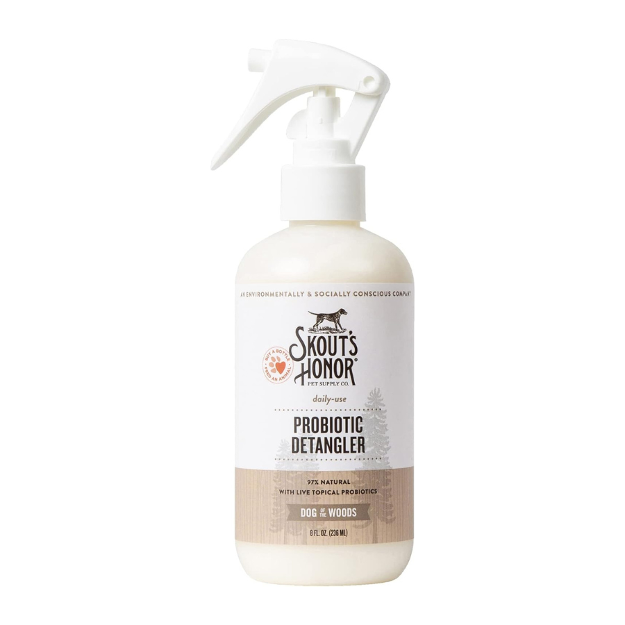 Skout's Honor Probiotic Detangler for Dogs and Cats - Dog of the Woods Scent (Sandlewood/Vanilla)