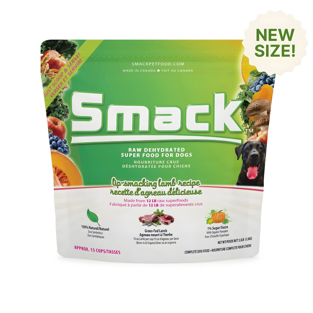 Smack Lip Smacking Lamb Raw Dehydrated Food for Dogs