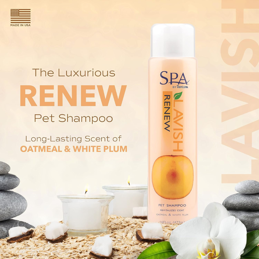 Spa Lavish Renew Shampoo Oatmeal and White Plum - 16 oz