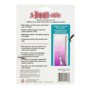 Spot - Ethical Pet Products A-Door-Able Bouncing Mouse Rattle and Catnip Toy