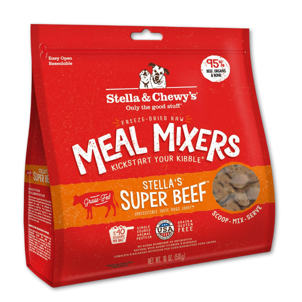 Stella and Chewy's Freeze-Dried Raw Meal Mixers Stella's Super Beef