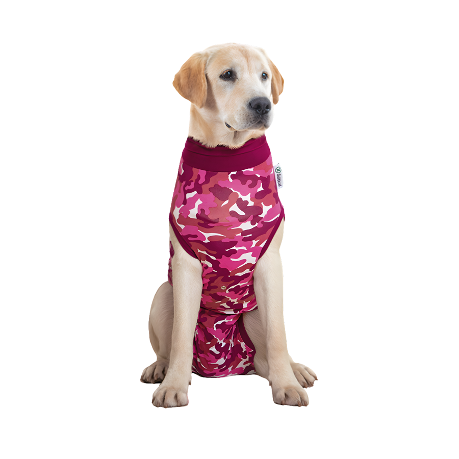 Suitical Recovery Suit for Dogs - Pink Camo