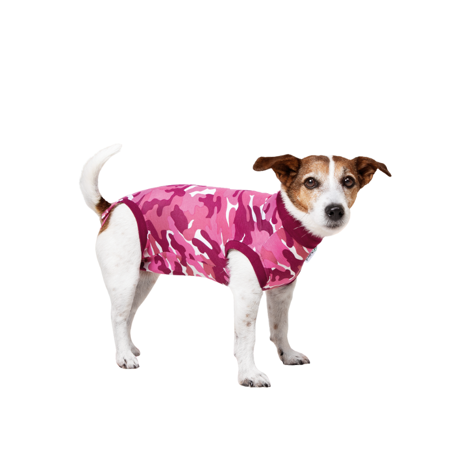 Suitical Recovery Suit for Dogs - Pink Camo