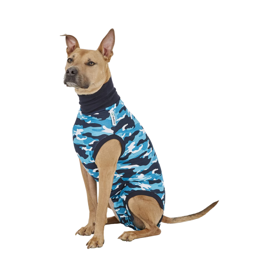 Suitical Recovery Suit for Dogs - Blue Camo