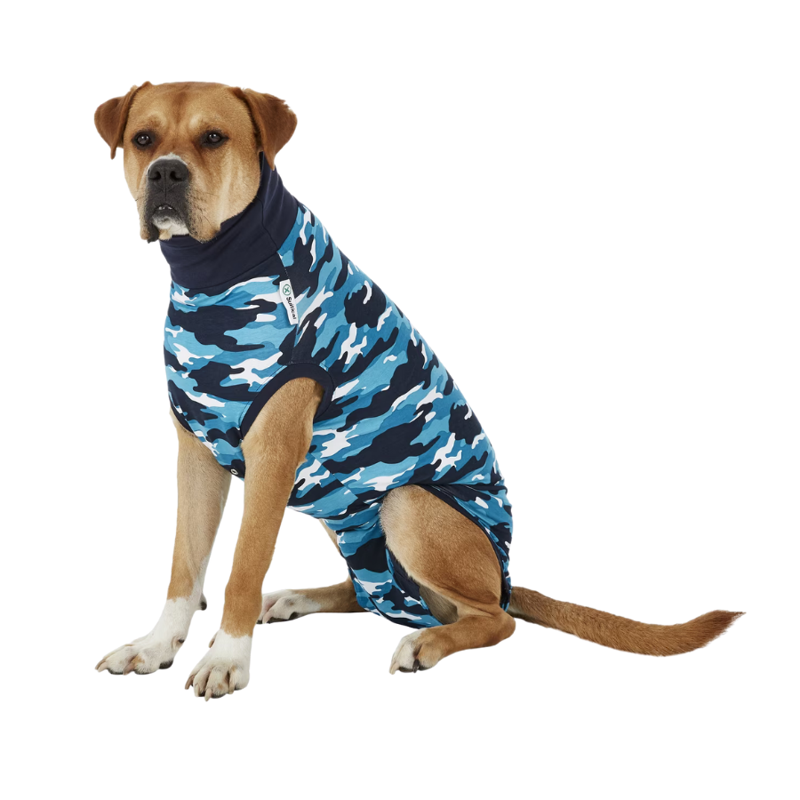 Suitical Recovery Suit for Dogs - Blue Camo
