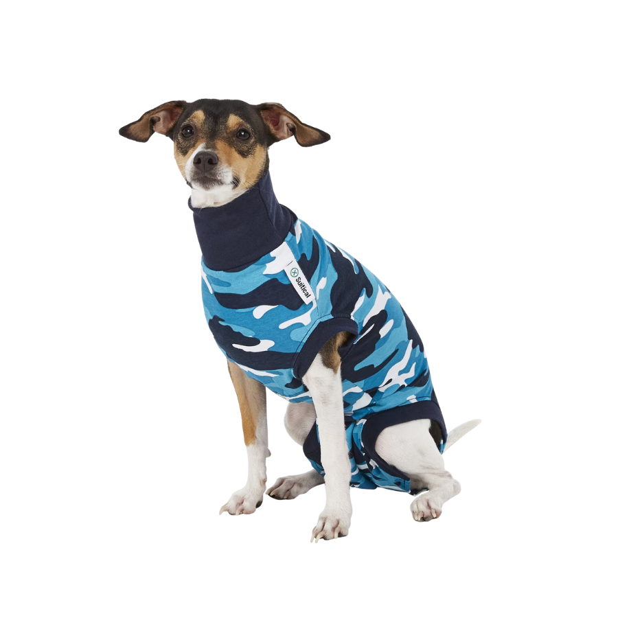 Suitical Recovery Suit for Dogs - Blue Camo