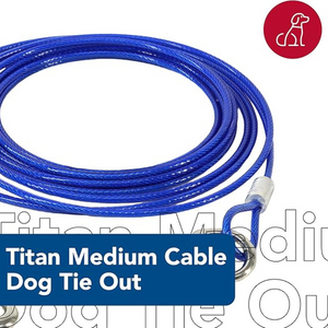 Titan Cable with Brass Snap - Medium 15'