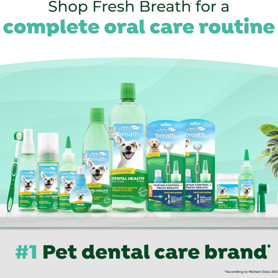 TropiClean Fresh Breath Clean Teeth Gel Peanut Butter - 4 oz