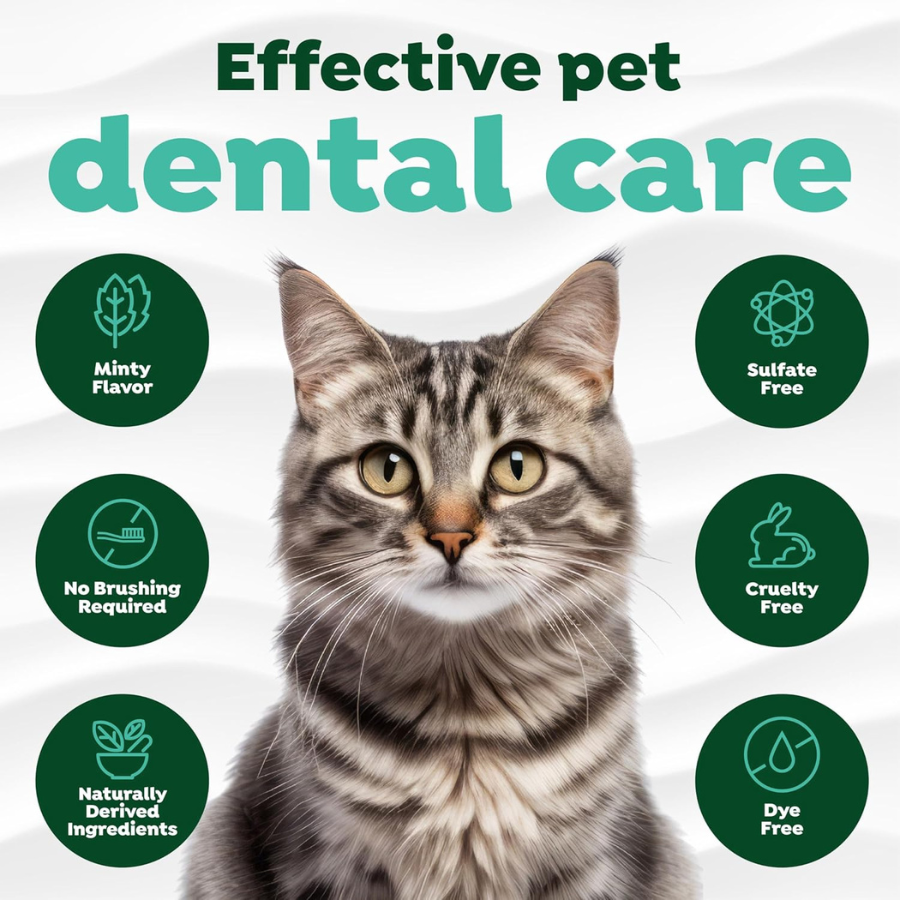 TropiClean Fresh Breath Clean Teeth Gel for Cats - 2 oz