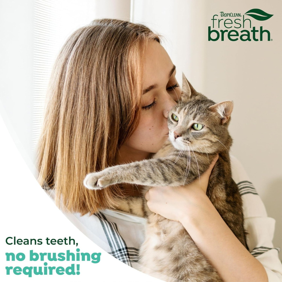 TropiClean Fresh Breath Clean Teeth Gel for Cats - 2 oz