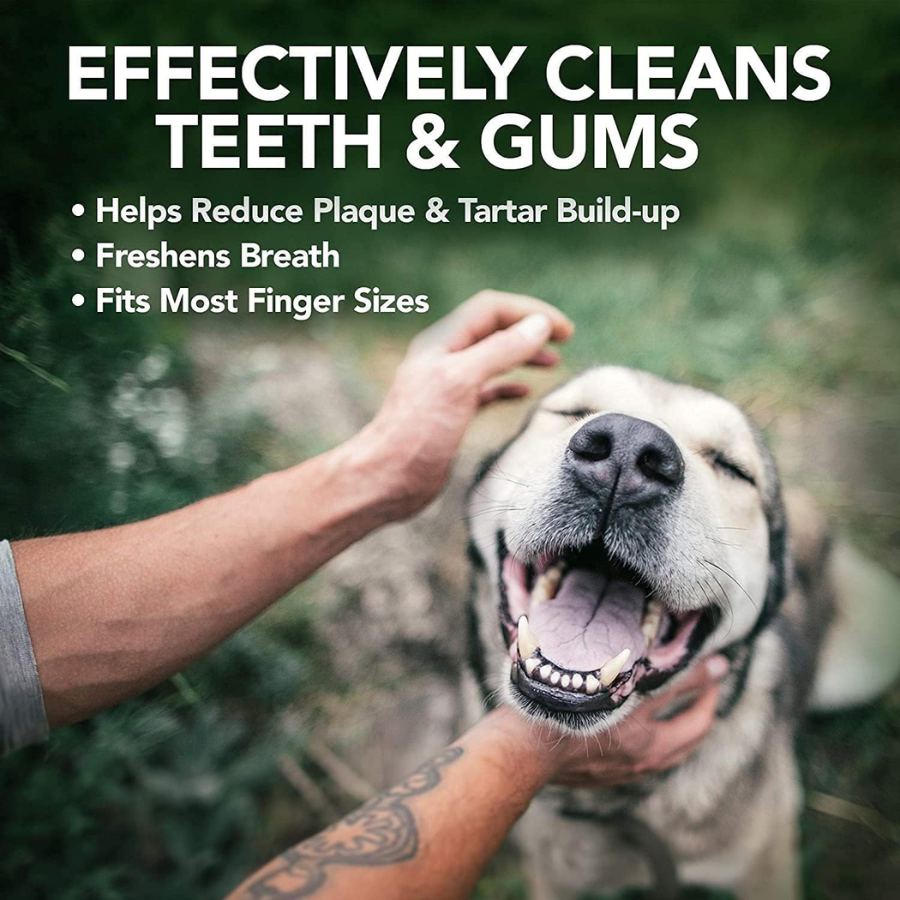 Vet's Best Dental Relief Finger Wipes - 50 Count