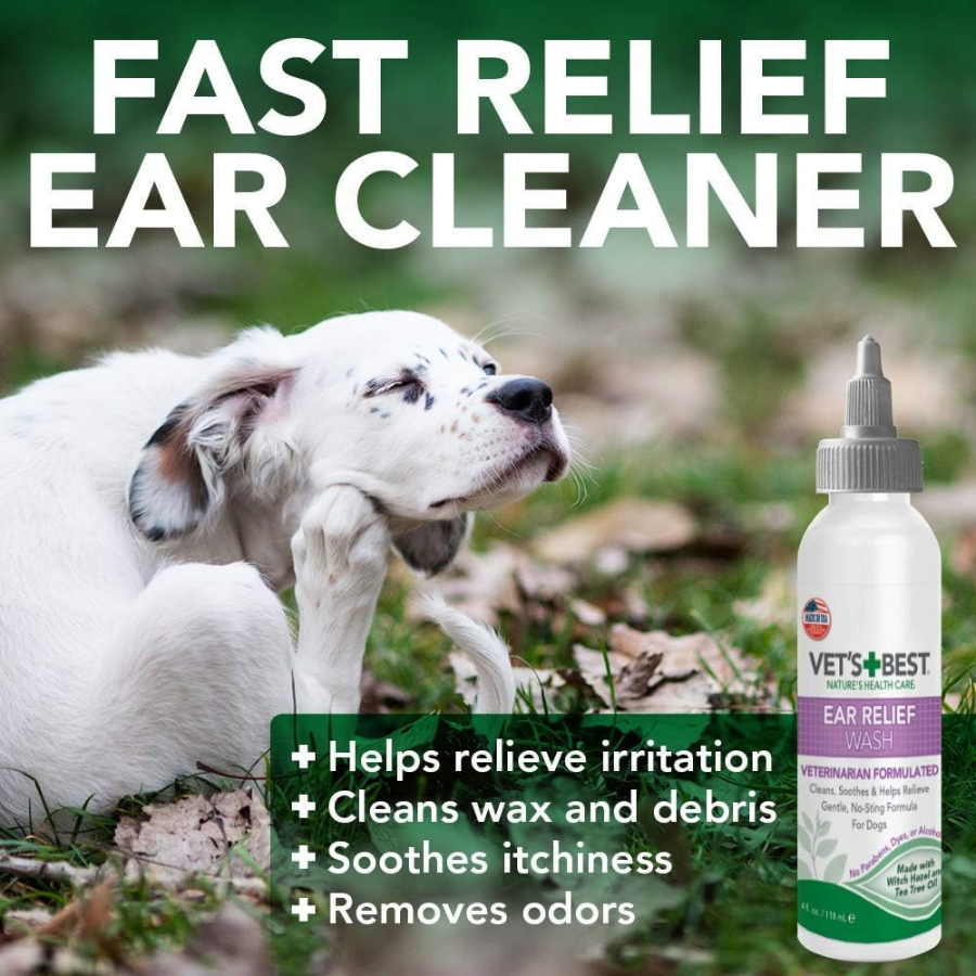 Vet's Best Ear Relief Wash and Dry - 2 Pack