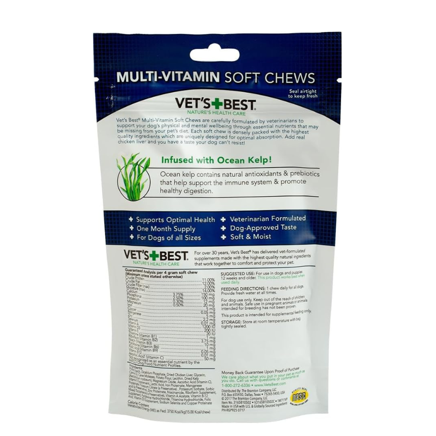 Vet's Best Multi-Vitamins Soft Chews for Dogs - 30 Chews
