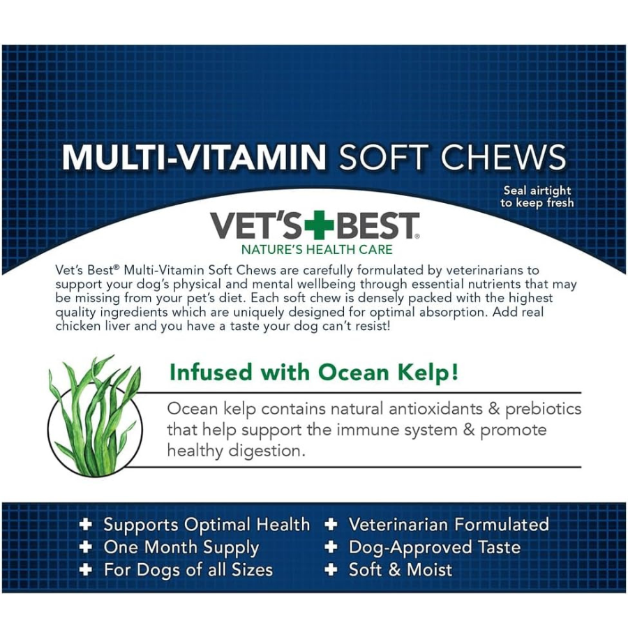 Vet's Best Multi-Vitamins Soft Chews for Dogs - 30 Chews