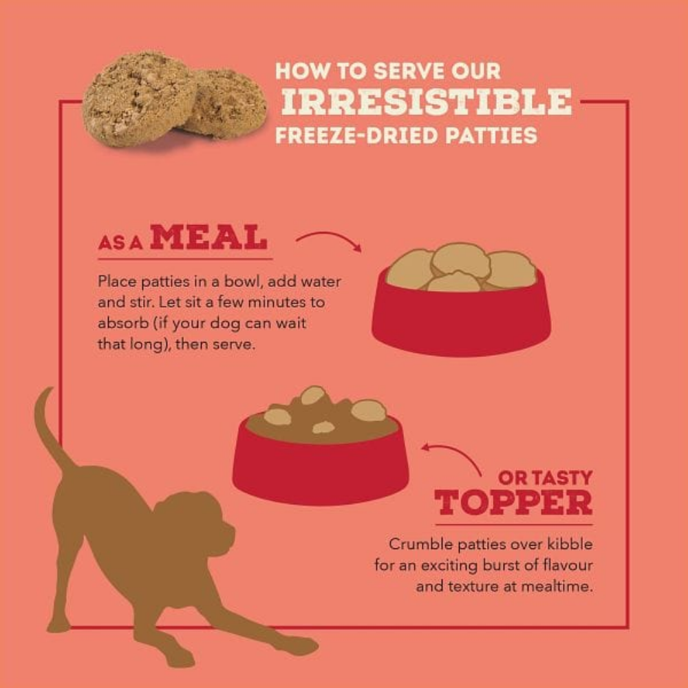 Acana Freeze-Dried Beef Patties for Dogs - 14 oz