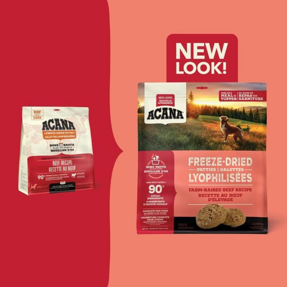 Acana Freeze-Dried Beef Patties for Dogs - 14 oz
