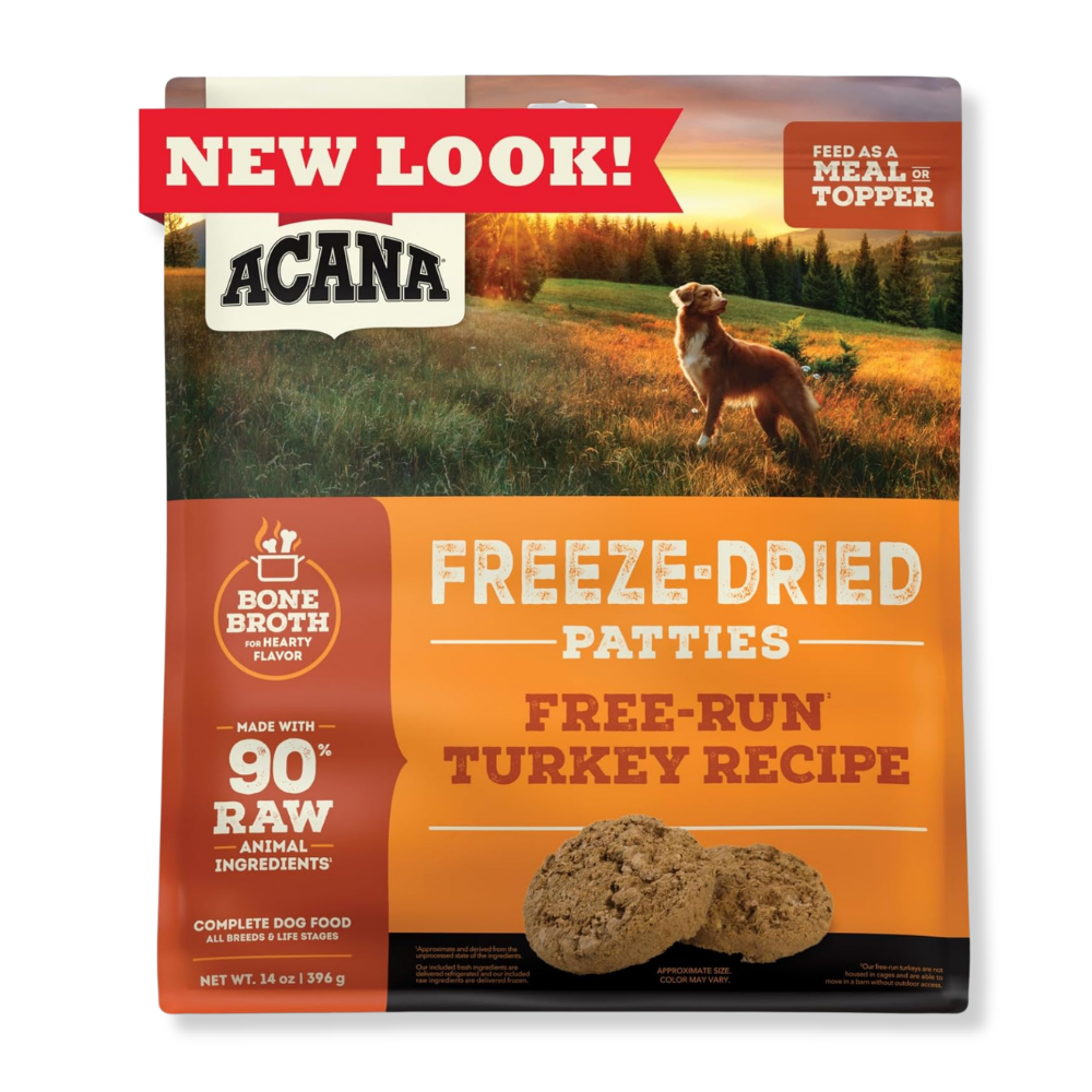 Acana Freeze-Dried Turkey Patties for Dogs - 14 oz