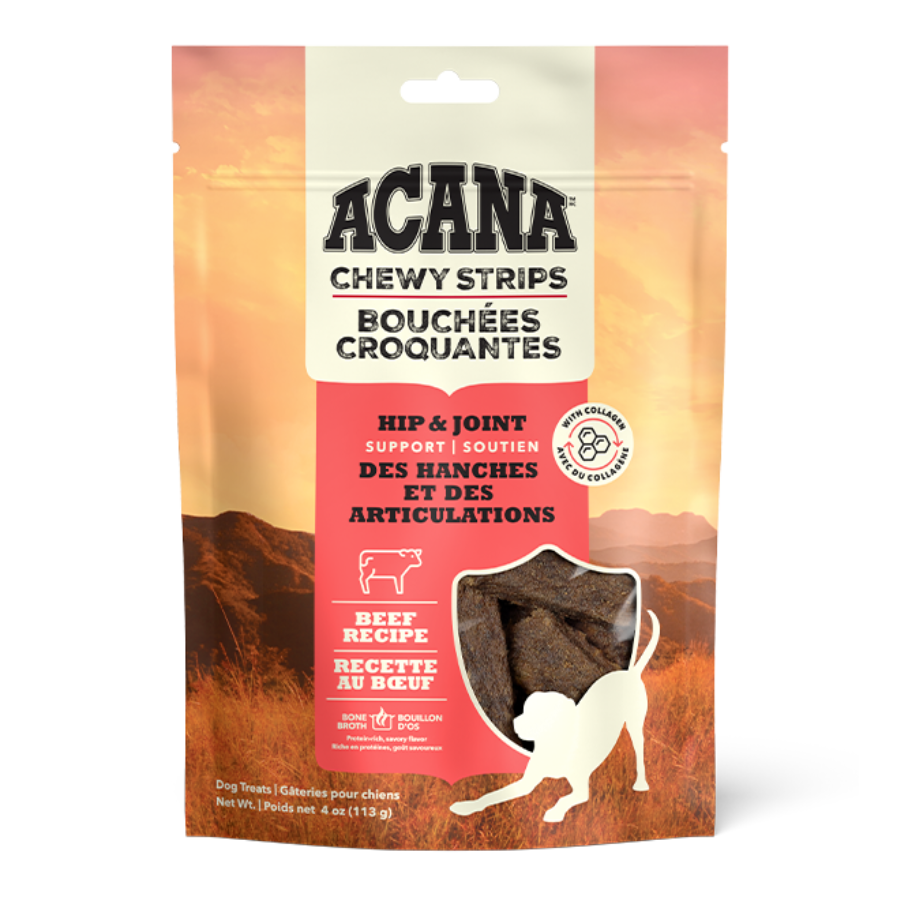 Acana Chewy Strips Beef Dog Treats - 4 oz