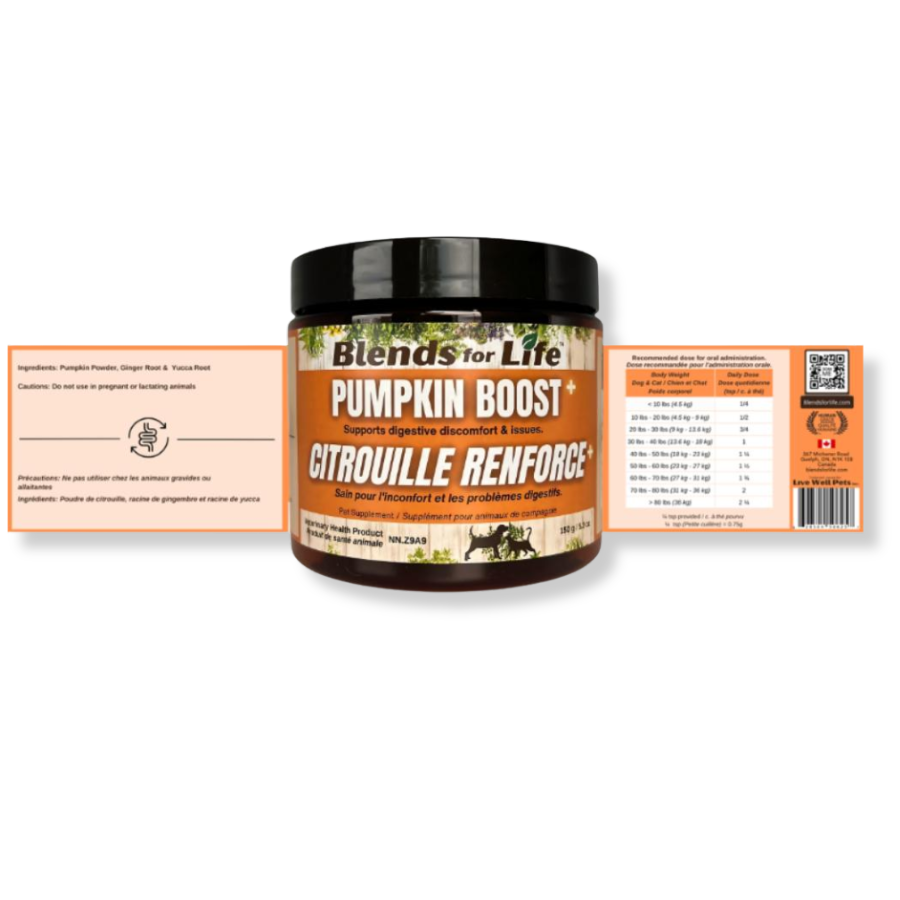 Blends for Life Pumpkin Boost+ for Cats and Dogs - 5.3 oz