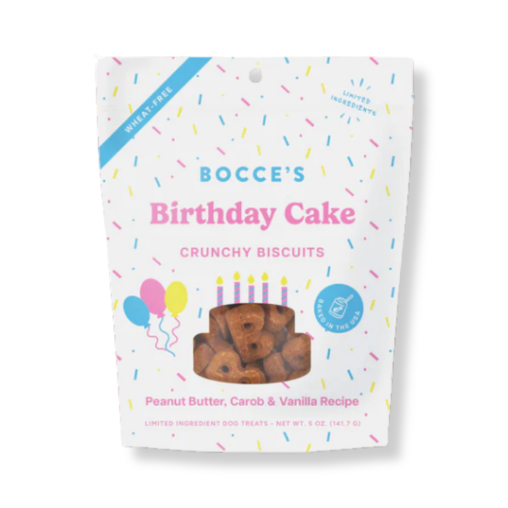 Bocce's Bakery Birthday Cake Biscuits - 5 oz