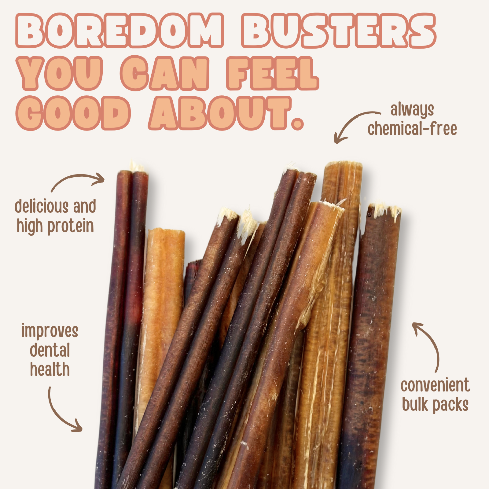 Purely Paws Beef Bully Sticks - Standard