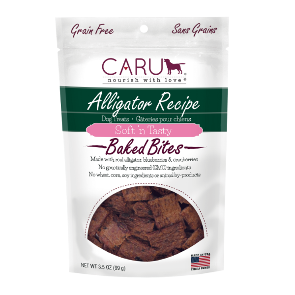 Caru Soft'n Tasty Alligator Dog Treats - 4 oz