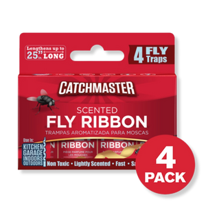 Catchmaster Scented Bug and Fly Ribbon Trap - 4 Pack