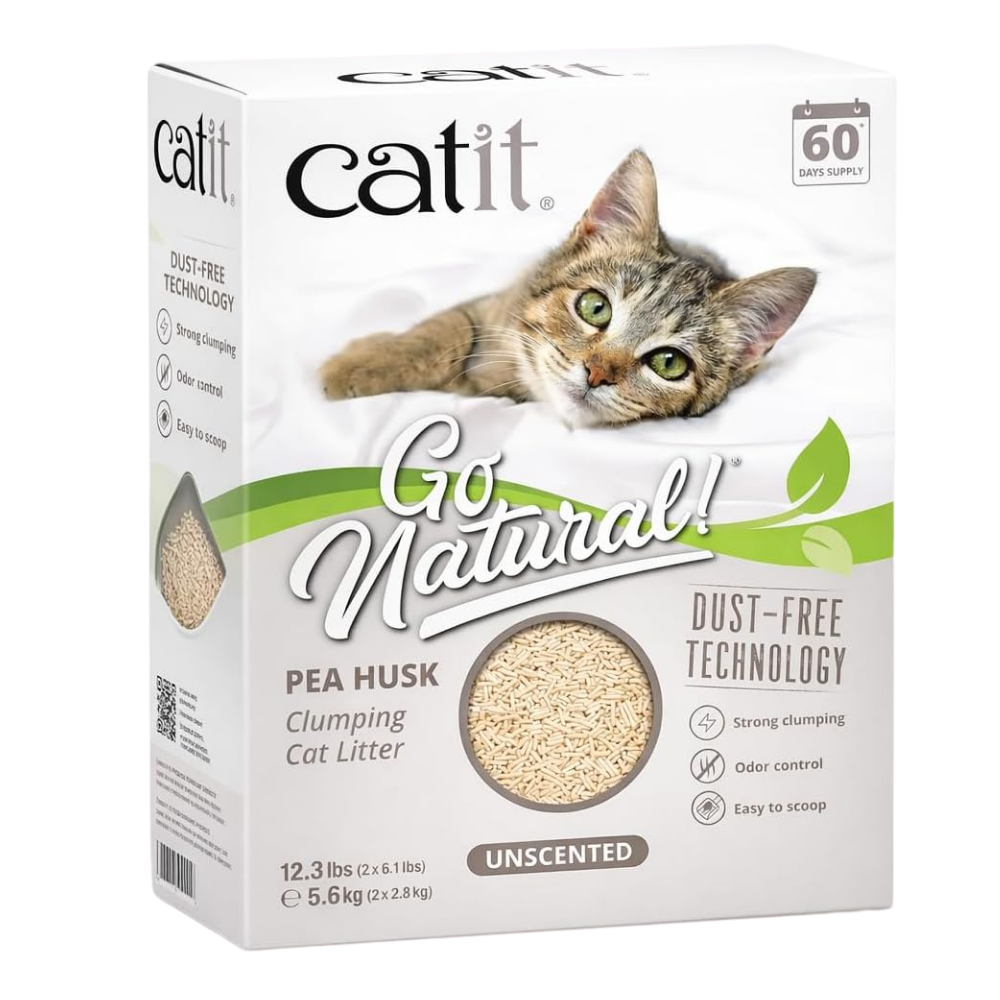 Catit Go Natural! Pea Husk Clumping Cat Litter