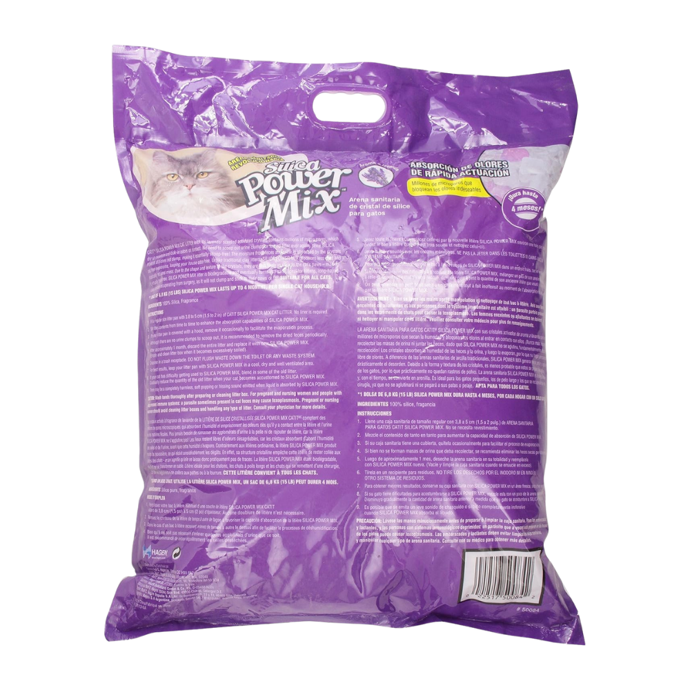 Catit Silica Power Mix Cat Litter - 15 lbs