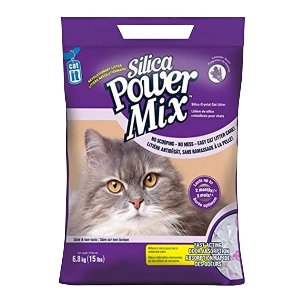 Catit Silica Power Mix Cat Litter - 15 lbs