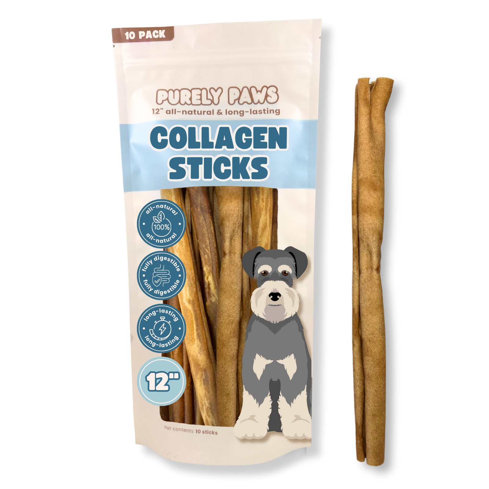 Purely Paws Collagen Sticks - 12"