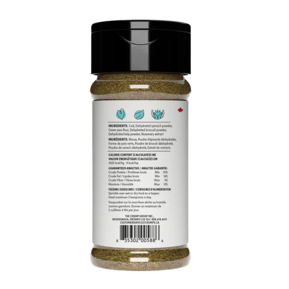 Crumps' Naturals Dog Sprinkles Fish + Superfood Greens - 3.8 oz