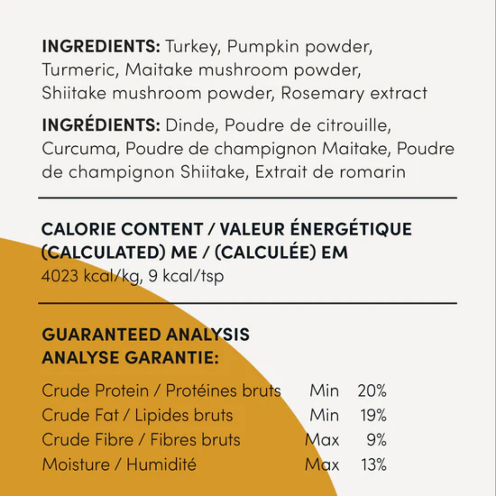 Crumps' Naturals Dog Sprinkles Turkey + Superfood Golds - 3.8 oz