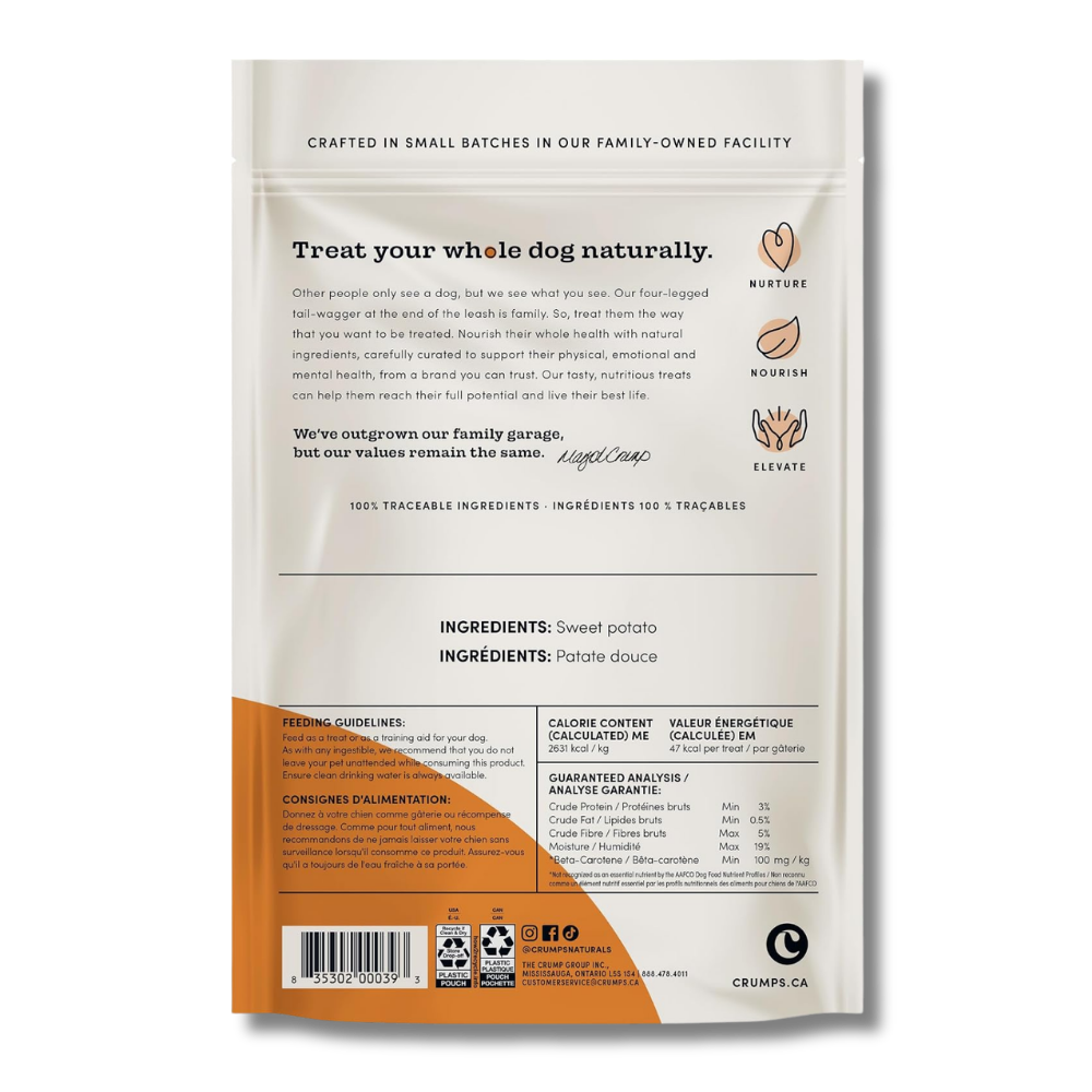 Crumps' Naturals Sweet Potato Chews - 11.6 oz