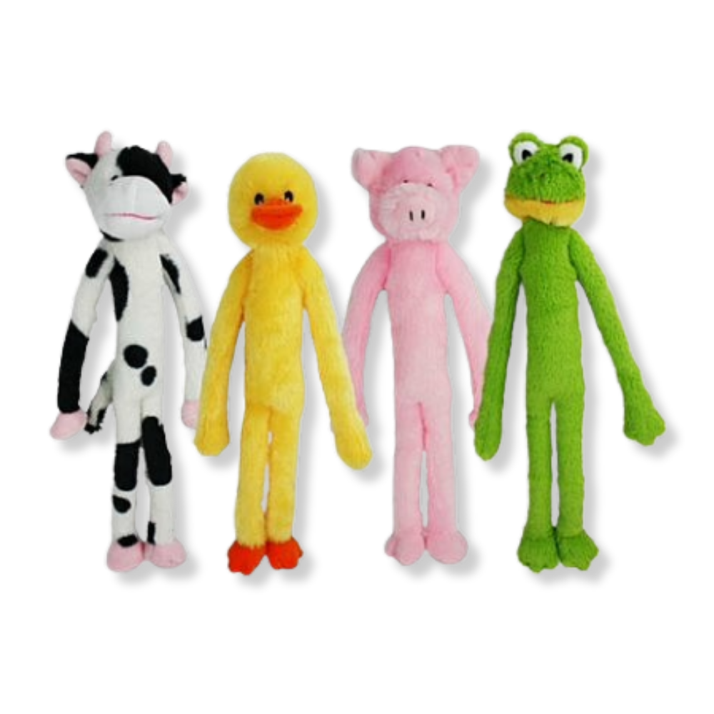 Multipet Swingin Slevin Tug Toy 12" - Assorted Animals (1 Count)