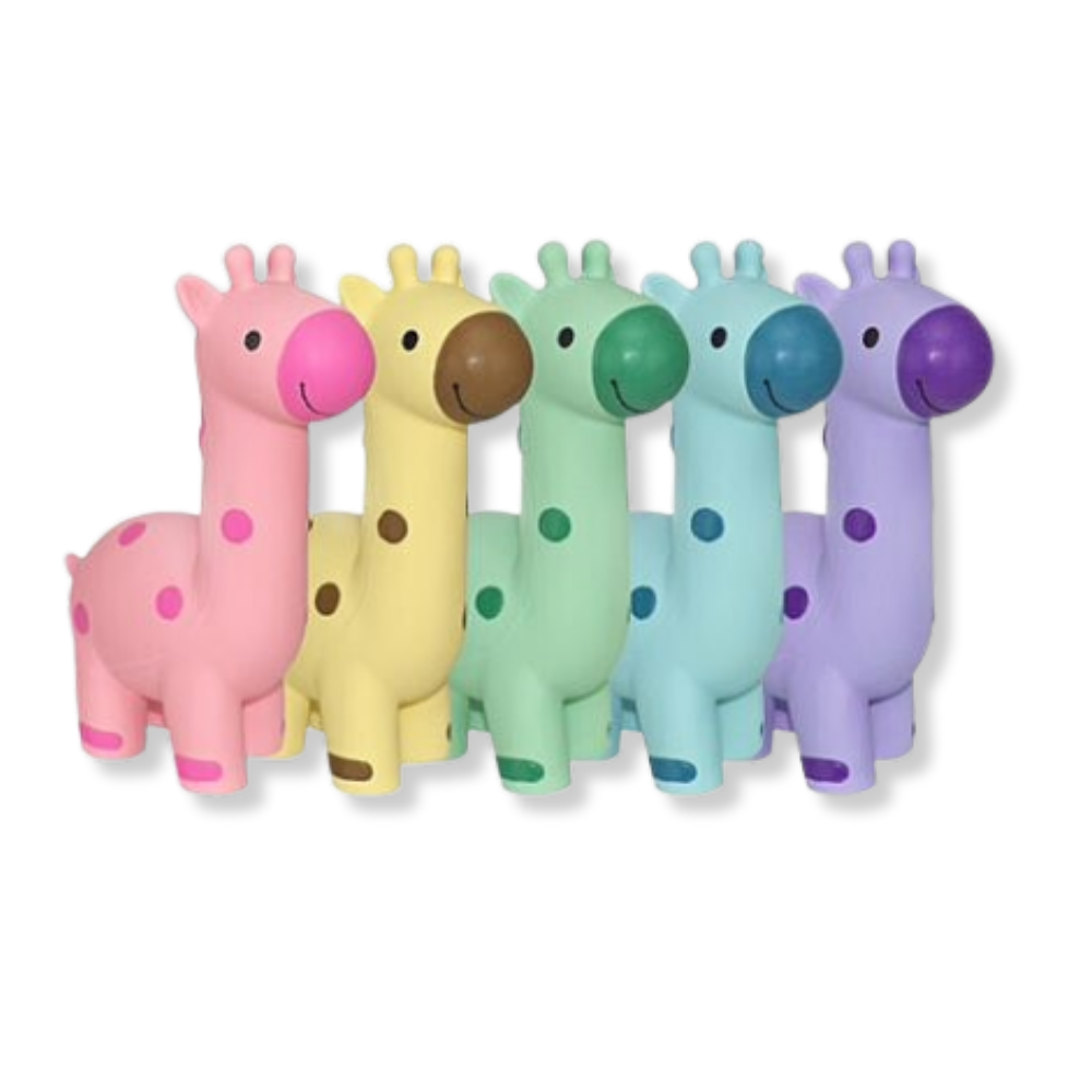 Multipet Minipet Latex Giraffe Dog Toy - Assorted Colours (1 Count)
