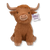 Multipet Highland Cow Plush Dog Toy - 8" (1 Count)