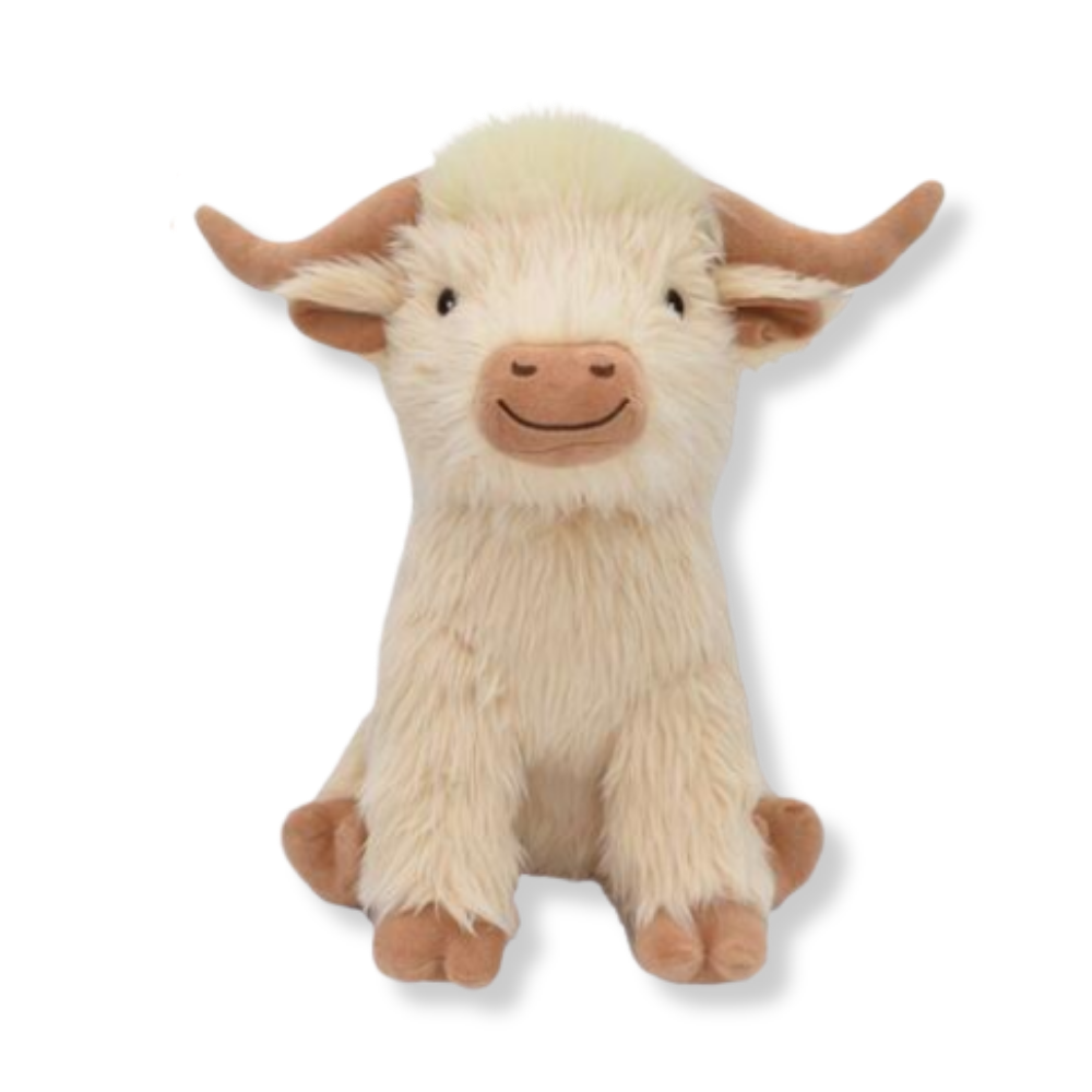 Multipet Highland Cow Plush Dog Toy - 8" (1 Count)